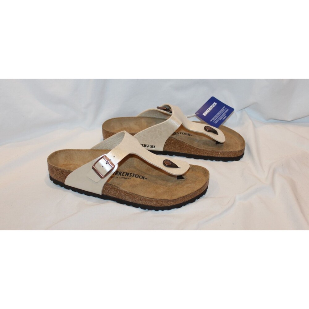 Birkenstock Gizeh Women's Graceful Pearl Leather Thong Sandals EU 37 REGULAR